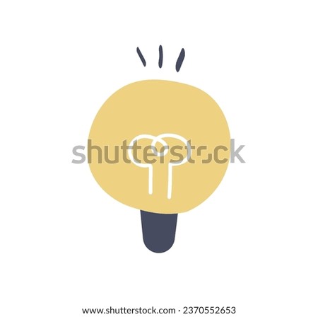 light bulb, idea, invention, creation, discovery, come up with