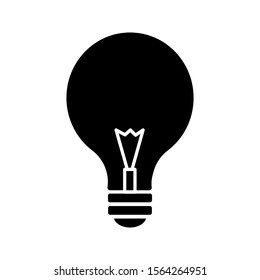 light bulb, idea, lamp outline icon vector
