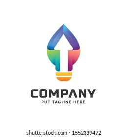 Light Bulb idea Logo Template 