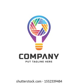 Light Bulb idea Logo Template 