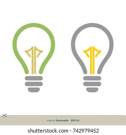 Light Bulb Idea Logo Template Illustration Design. Vector EPS 10.