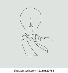 light bulb idea one line