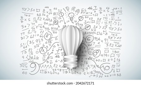 Light bulb Idea. plan think analyze creative startup business. illustration Creativity modern Concept Vector Infographic template.