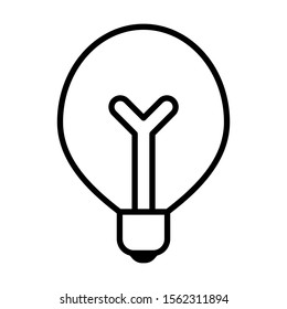 light bulb idea symbol icon vector