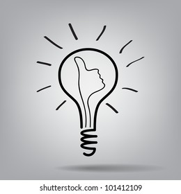 light bulb idea vector