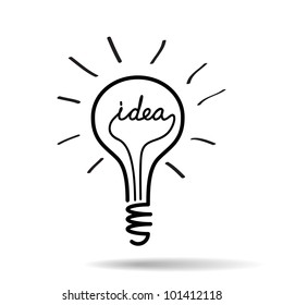 Light Bulb Idea Vector