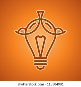 light bulb idea vector
