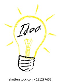 Light bulb idea vector