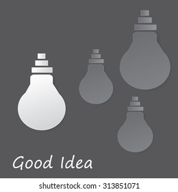 light bulb idea vector