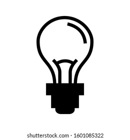 Light bulb idea vector icon A series 