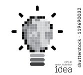 light bulb idea vector illustration