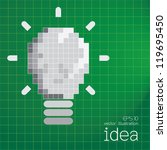 light bulb idea vector illustration