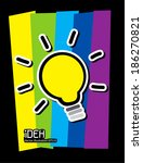 light bulb idea vector illustration 