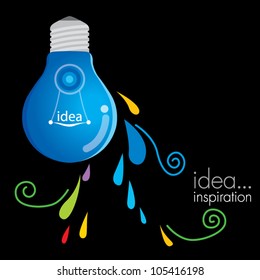 light bulb idea vector illustration
