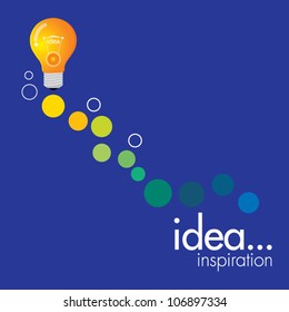 light bulb idea vector illustration
