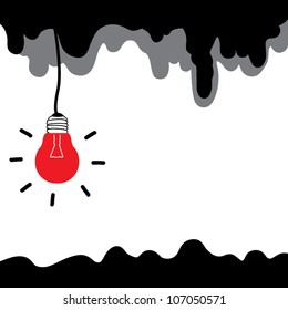 light bulb idea vector illustration