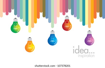 light bulb idea vector illustration