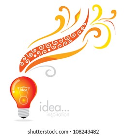 light bulb idea vector illustration
