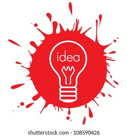light bulb idea vector illustration