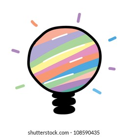 light bulb idea vector illustration
