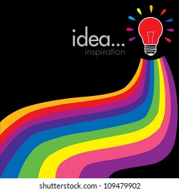 light bulb idea vector illustration