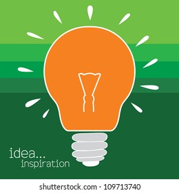 light bulb idea vector illustration