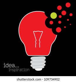 light bulb idea vector illustration