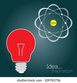 light bulb idea vector illustration
