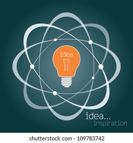 light bulb idea vector illustration