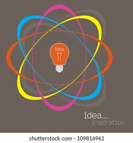 light bulb idea vector illustration