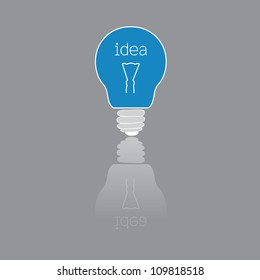 light bulb idea vector illustration
