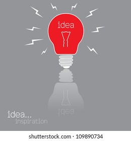 light bulb idea vector illustration