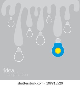 light bulb idea vector illustration