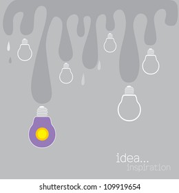 light bulb idea vector illustration