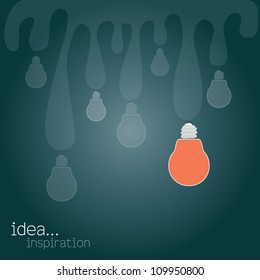 light bulb idea vector illustration