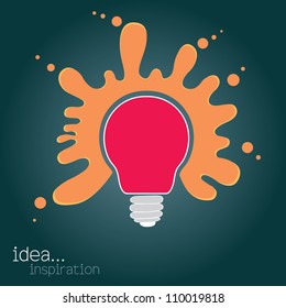 light bulb idea vector illustration
