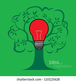 light bulb idea vector illustration