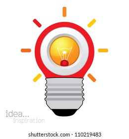 light bulb idea vector illustration