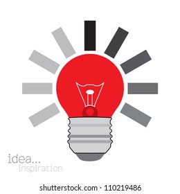 light bulb idea vector illustration