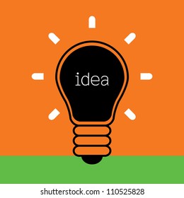 light bulb idea vector illustration