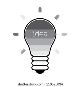 light bulb idea vector illustration