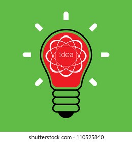 light bulb idea vector illustration