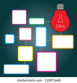 light bulb idea vector illustration