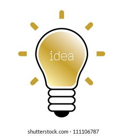 light bulb idea vector illustration