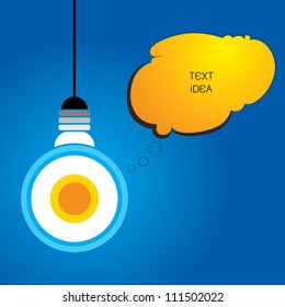 light bulb idea vector illustration