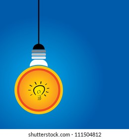light bulb idea vector illustration