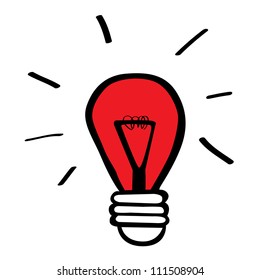 light bulb idea vector illustration