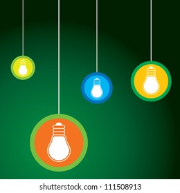 light bulb idea vector illustration