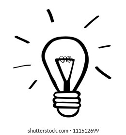 light bulb idea vector illustration