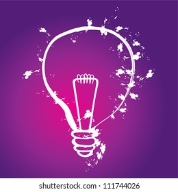 light bulb idea vector illustration